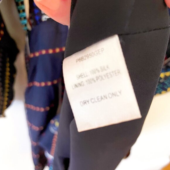 Parker Dixie Print Silk Shirt Dress, Size Small - Picture 7 of 9